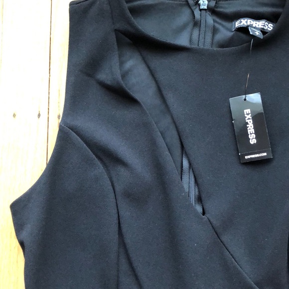 NEW // EXPRESS black cocktail dress - NWT! 🖤 - Picture 6 of 7